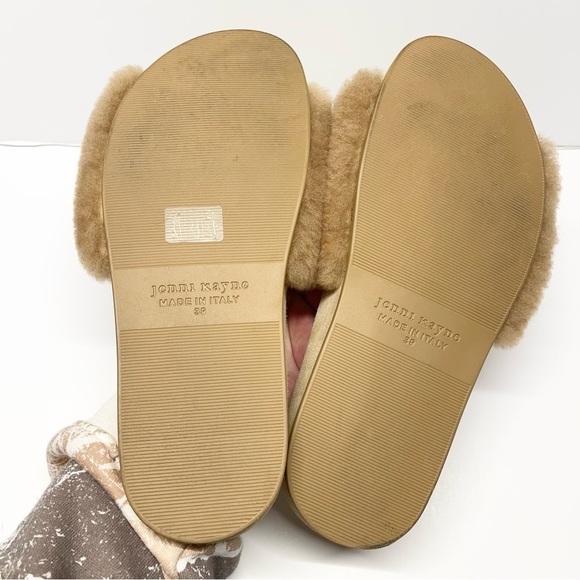 Jenni Kayne Shearling Slides Sandals - Picture 4 of 7